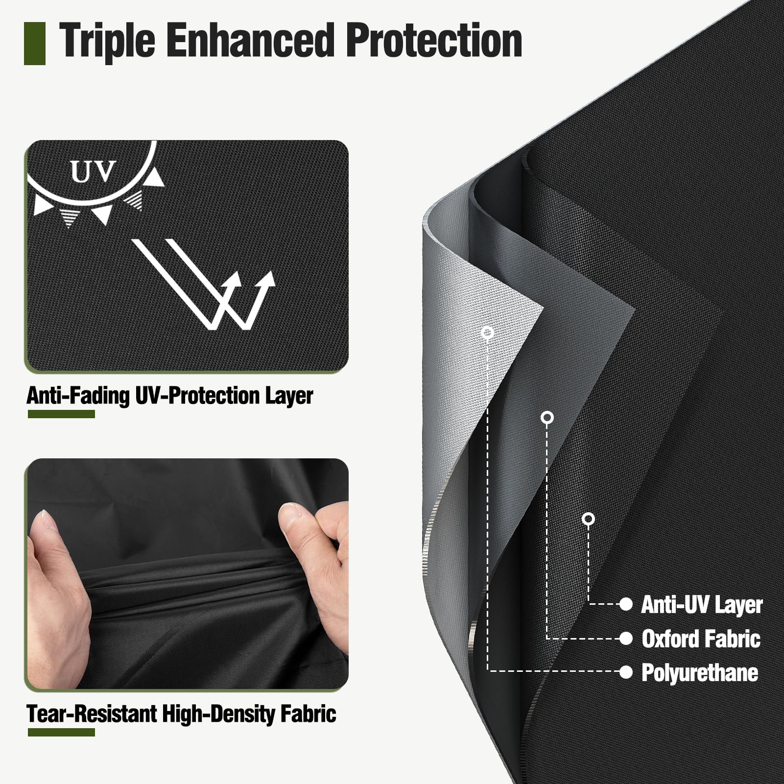 MR. COVER water beading on surface demonstrates waterproof performance