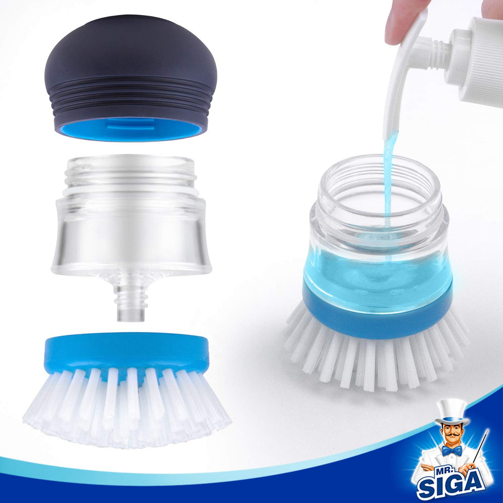 MR.SIGA cepillo apoyado en encimera, ideal para limpieza diaria en cocina