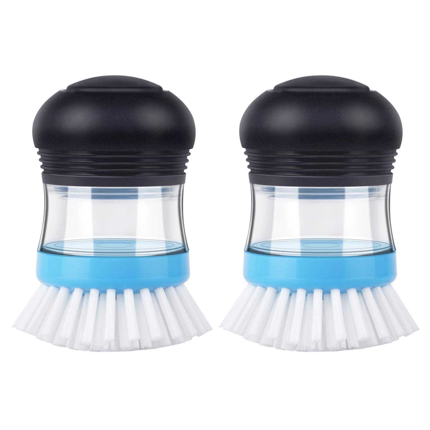 MR.SIGA cepillo palmar pack frontal, vista de ambos colores y forma ergonómica