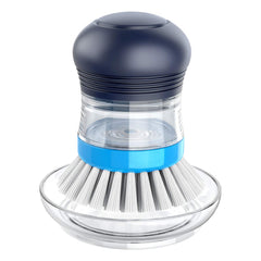MR.SIGA vista frontal del cepillo dispensador azul marino, ahorro de jabón