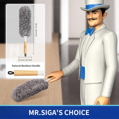 MR.SIGA detalle de fibras de microfibra que atrapan polvo eficazmente