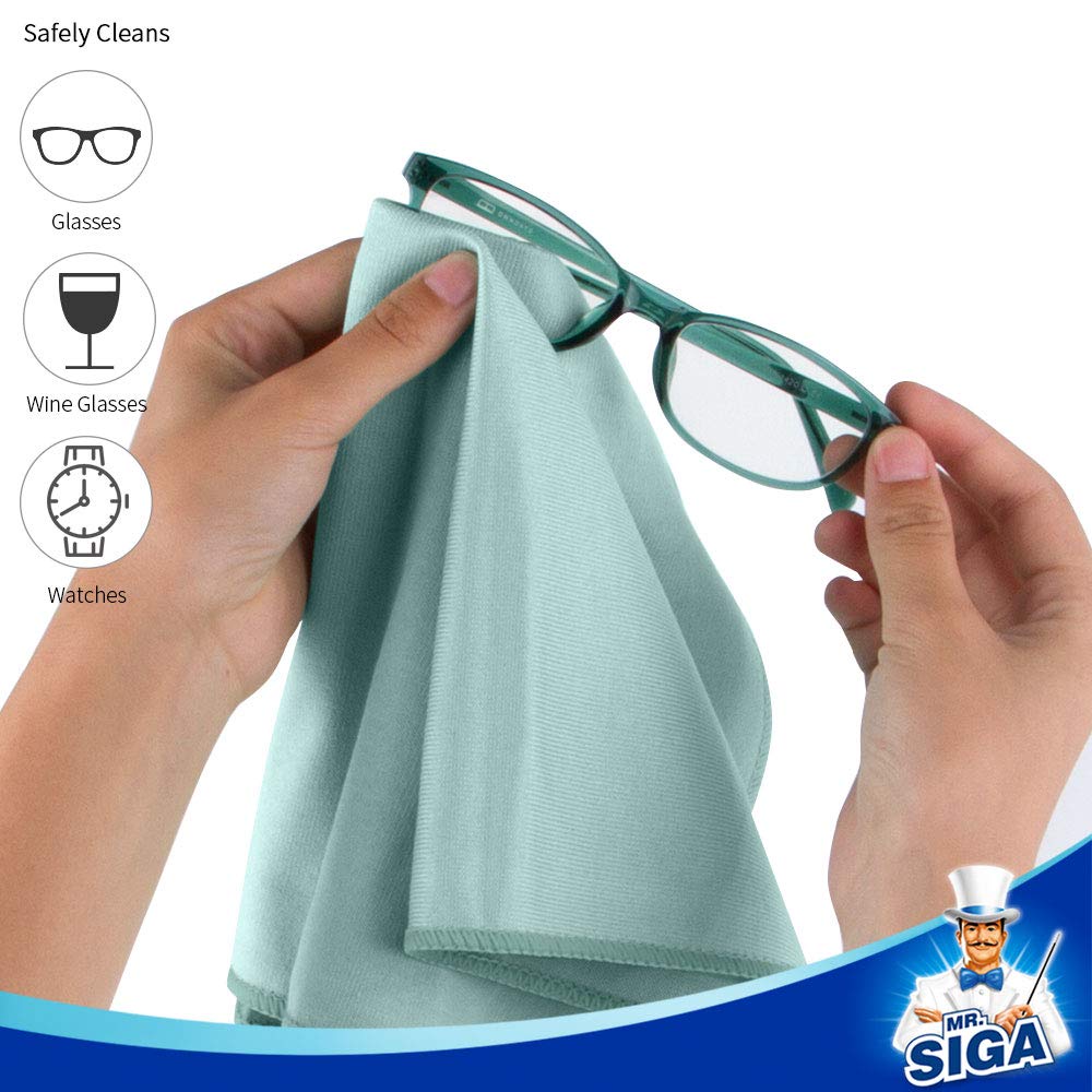 MR.SIGA etiqueta con instrucciones y dimensiones claras