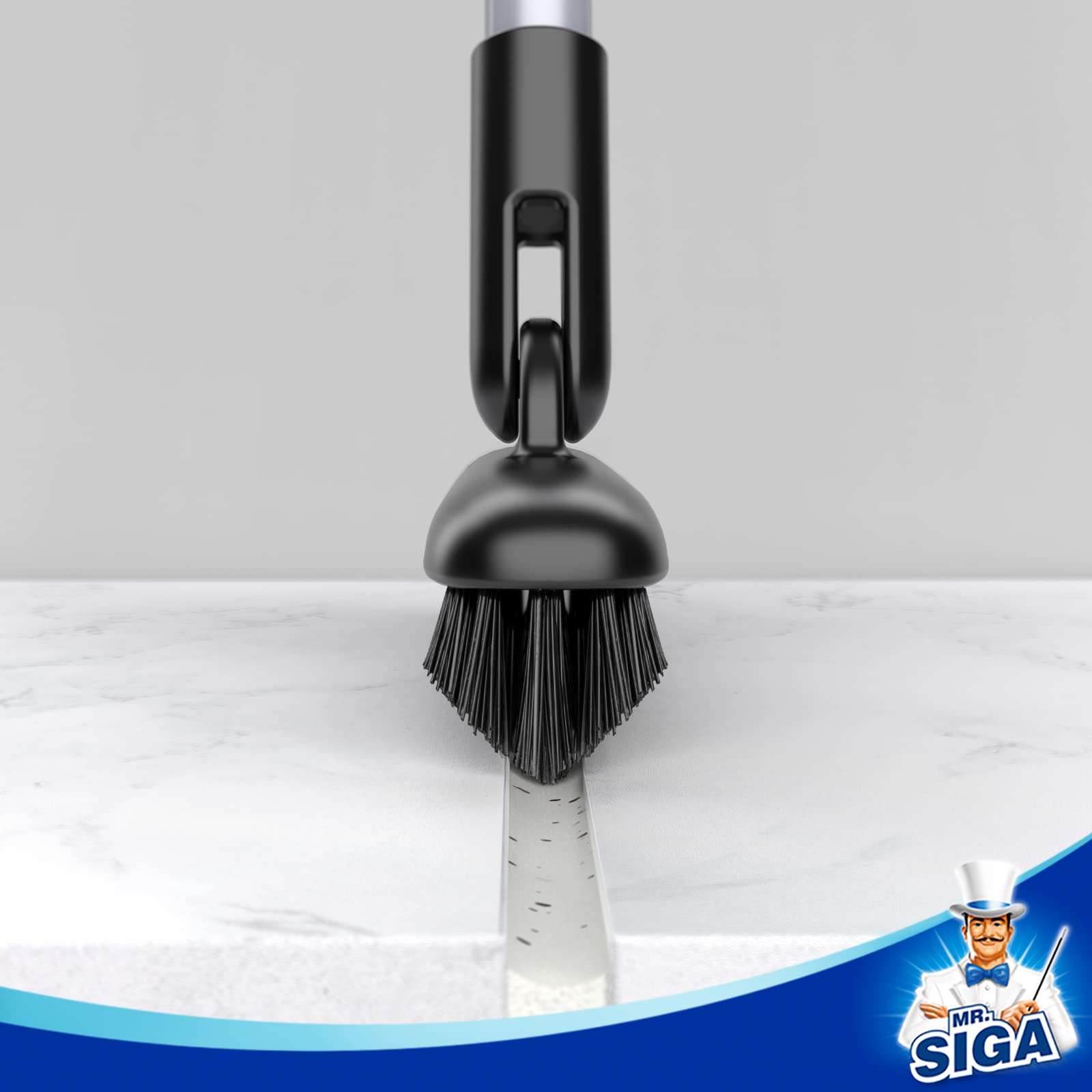 MR.SIGA mango extendido 50 pulgadas para limpiar sin agacharse