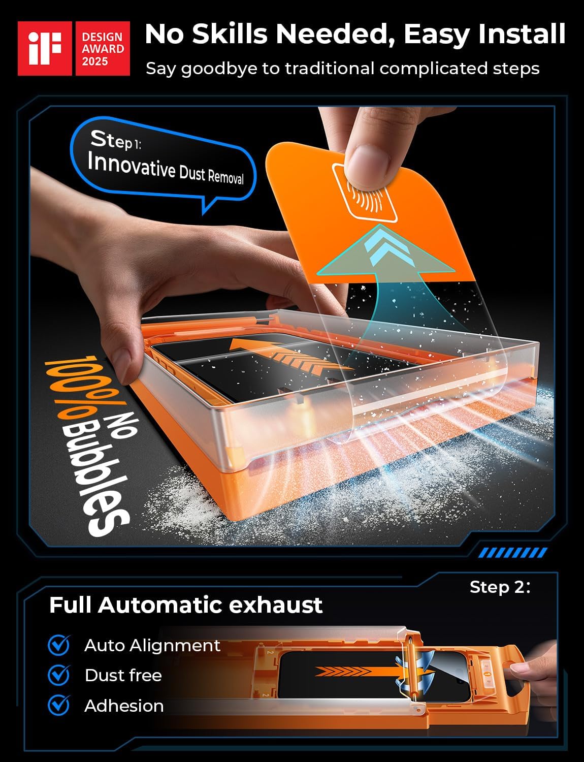 mrglas close-up of tempered glass edge highlighting durable 9H+ toughness