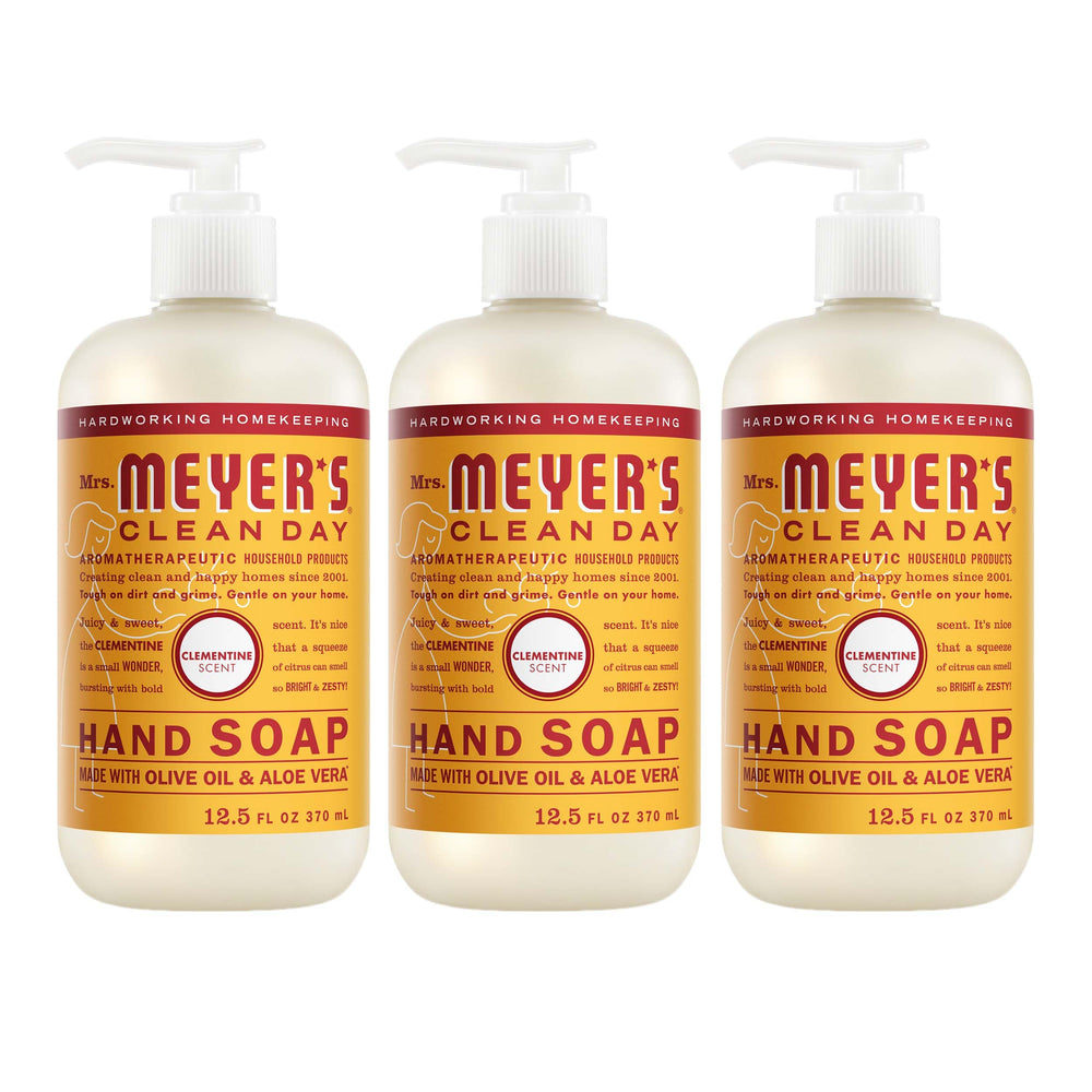 MRS. MEYER'S botella frente con etiqueta clementina y claridad del producto