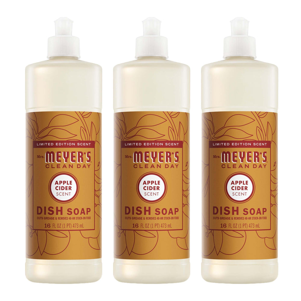 Mrs. MEYER'S frente del envase mostrando diseño y tamaño práctico