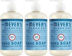MRS. MEYER'S pack frontal de tres botellas mostrando formato y limpieza