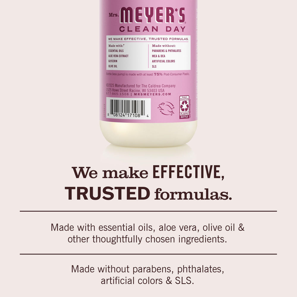 MRS. MEYER'S tamaño de 12.5 fl oz en contexto para comparar