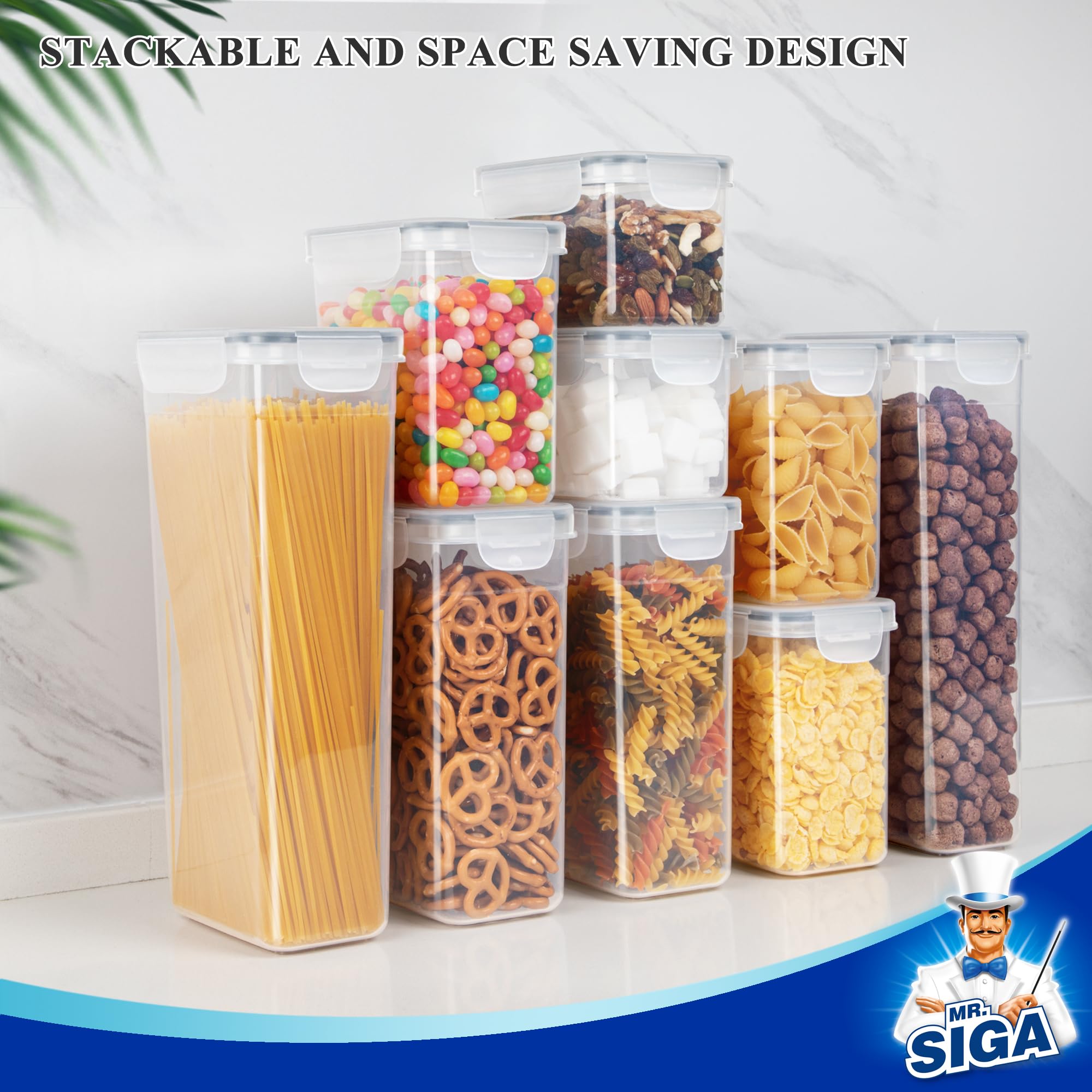 MR.SIGA escena de cocina organizada con contenedores listos para usar