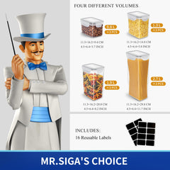 MR.SIGA sello de silicona en primer plano conserva frescura