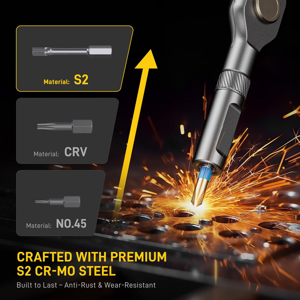 MrToNo mango T de aluminio mostrando agarre ergonómico y durabilidad