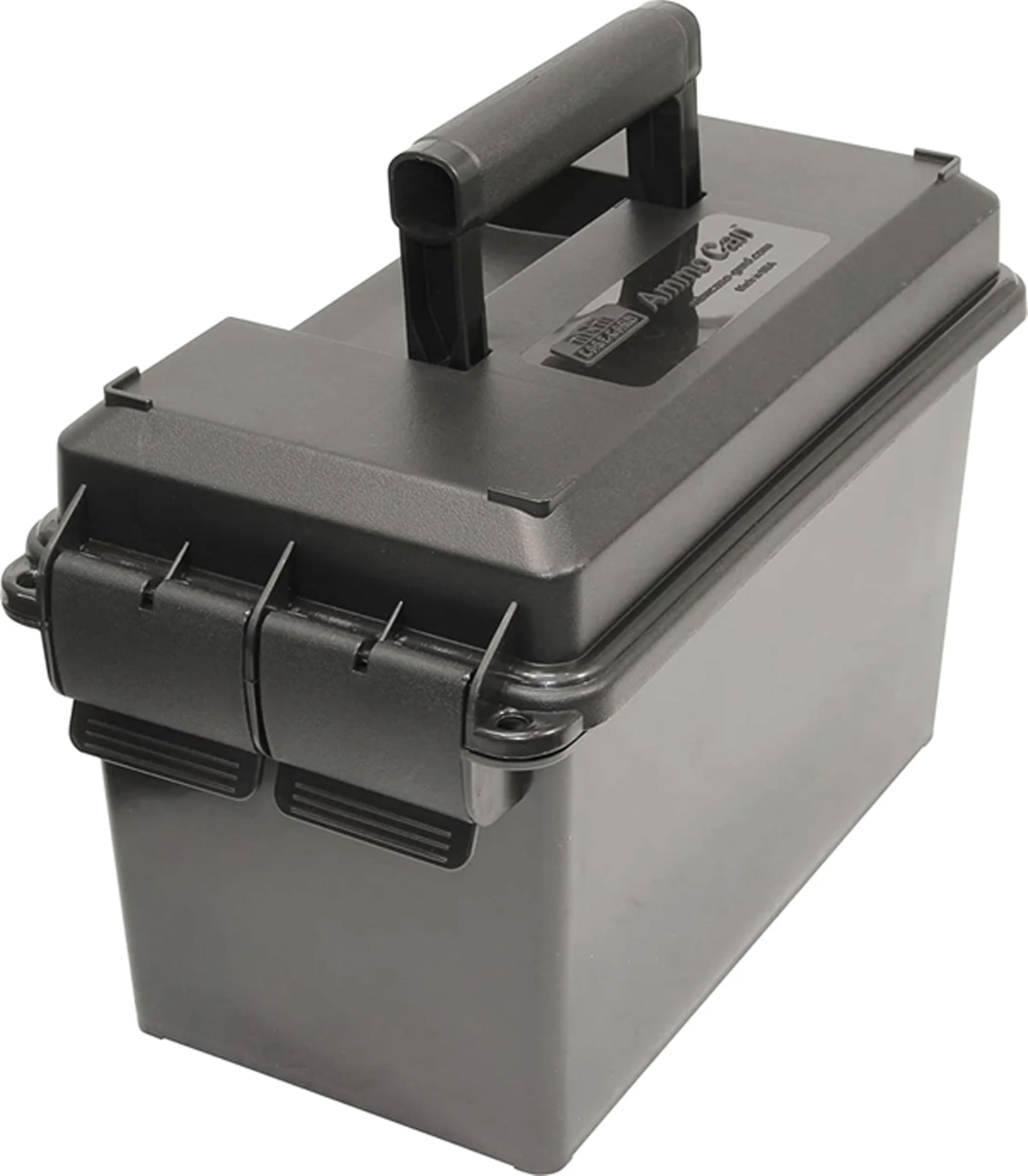 MTM caja 50-cal frente mostrando diseño resistente y capacidad