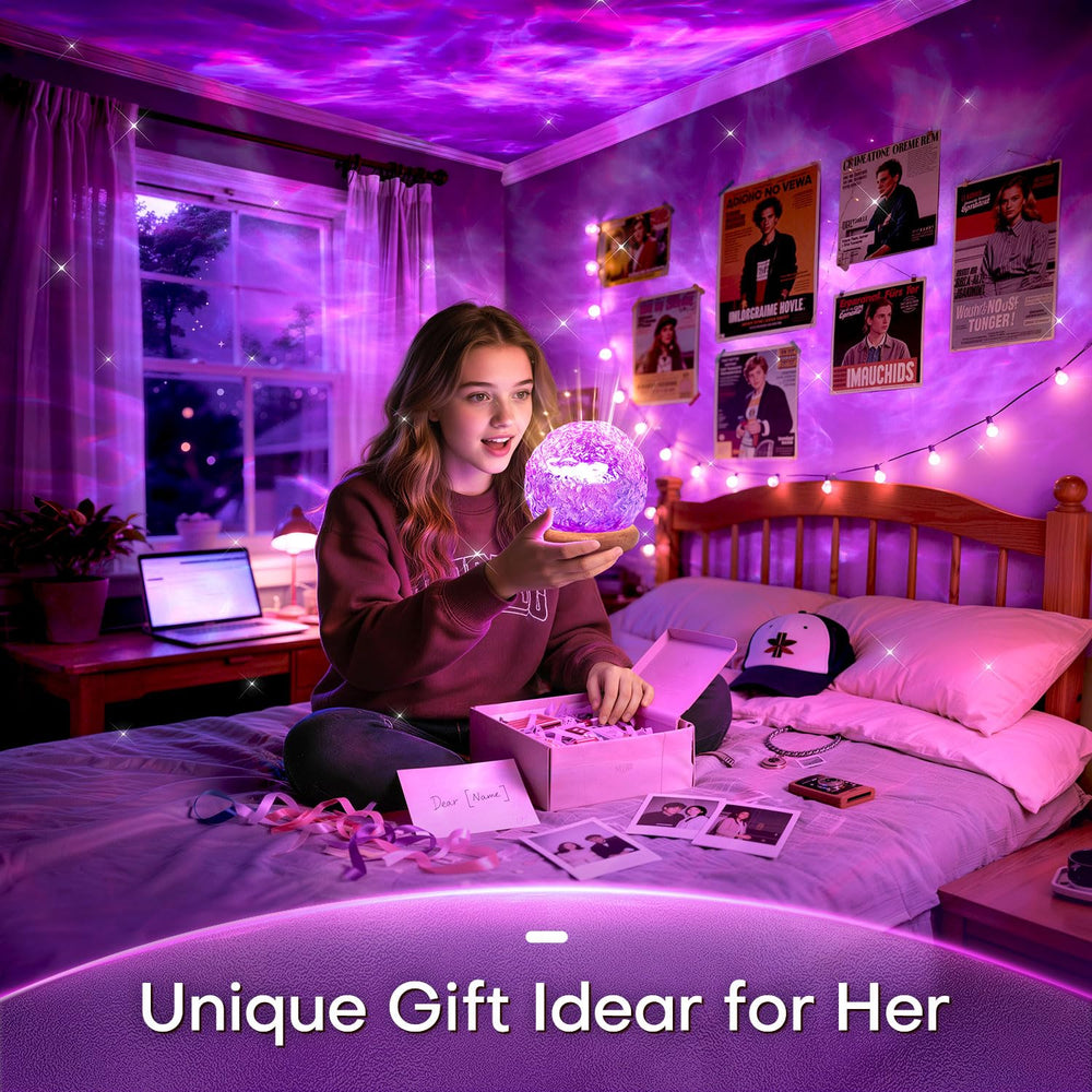 Mubarek proyección de ondas en pared, efecto oceánico relajante y creativo