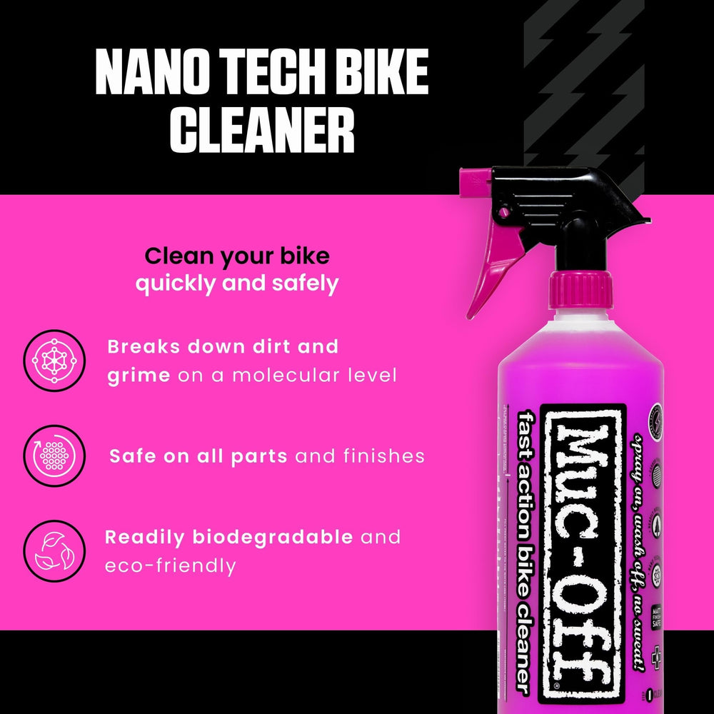 Muc-Off espuma y textura del limpiador resaltando su poder