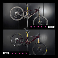 Muc-Off limpiando cadena de bicicleta para mantenimiento rápido