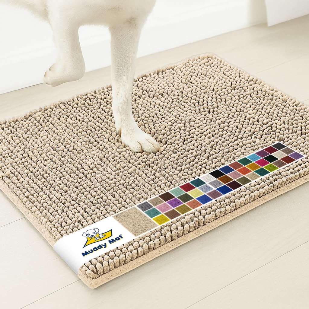Muddy Mat vista frontal mostrando absorción y bienvenida limpia