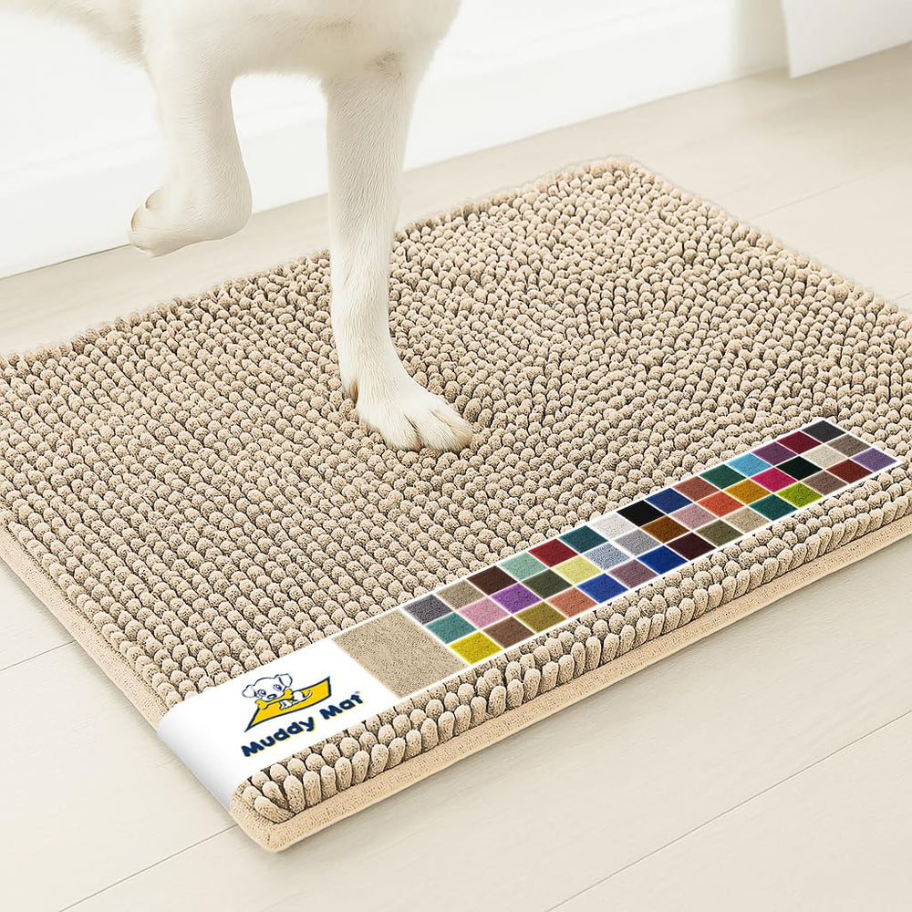Muddy Mat vista frontal mostrando absorción y bienvenida limpia
