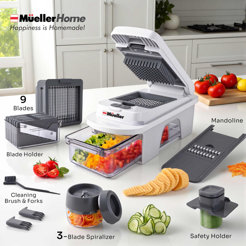 MUELLER HOME piezas desmontadas y cepillo de limpieza para limpieza rápida