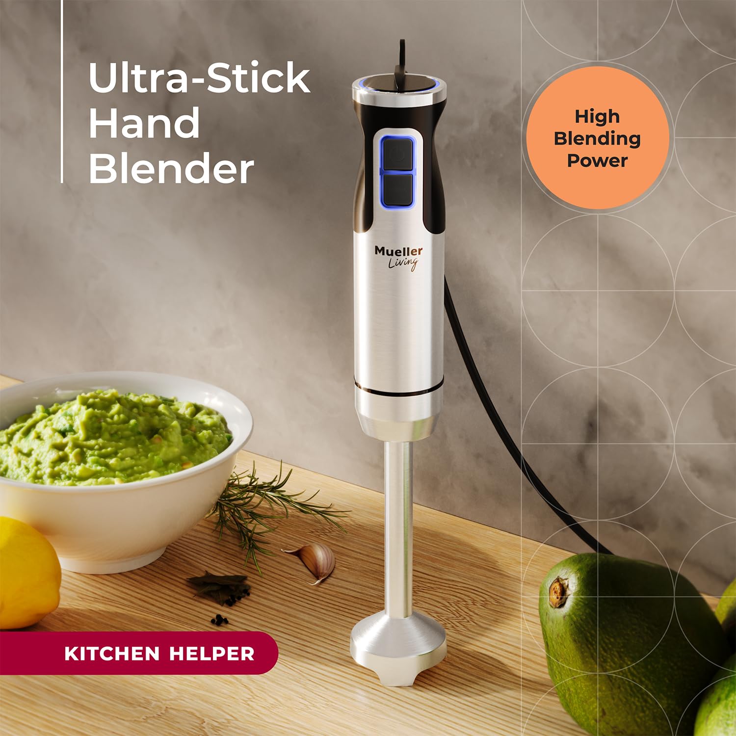 Mueller mango ergonómico con agarre antideslizante y control cómodo