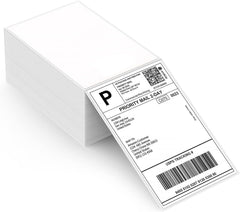 MUNBYN paquete kraft de etiquetas 4x6 mostrando el frente y cantidad