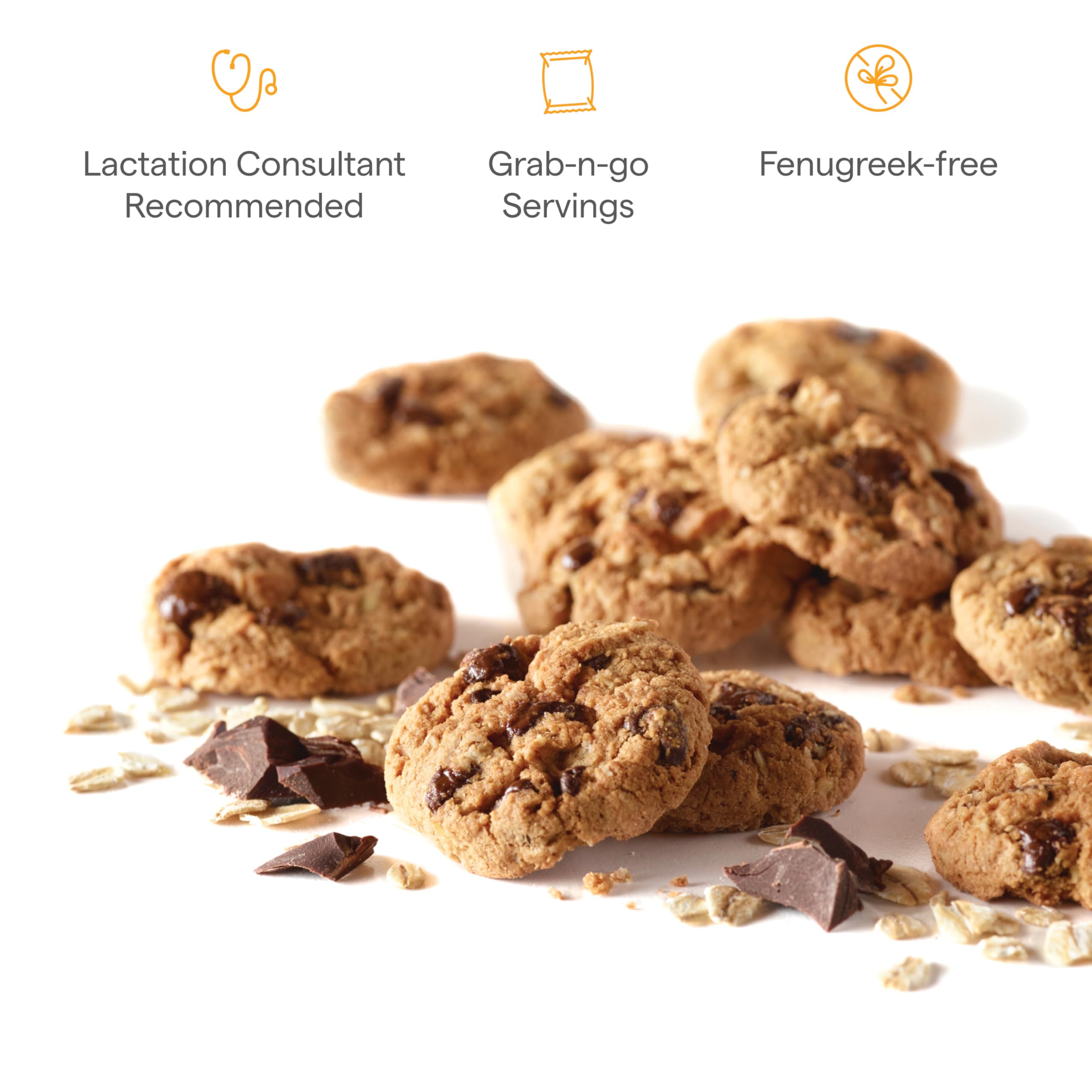 Munchkin textura de avena y chispas destacada, atractiva y nutritiva