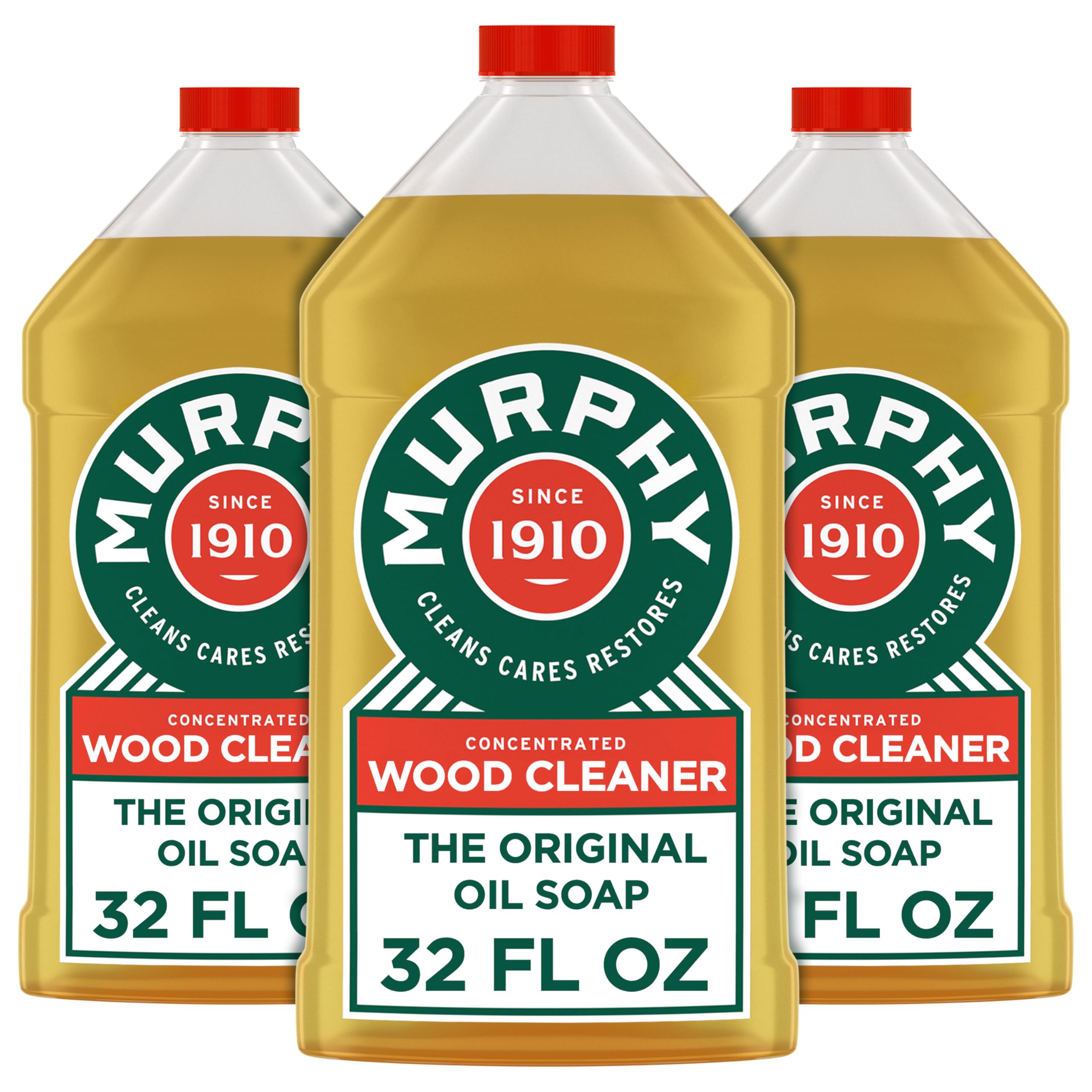 Murphy botella pack frontal mostrando tres envases y limpieza eficiente