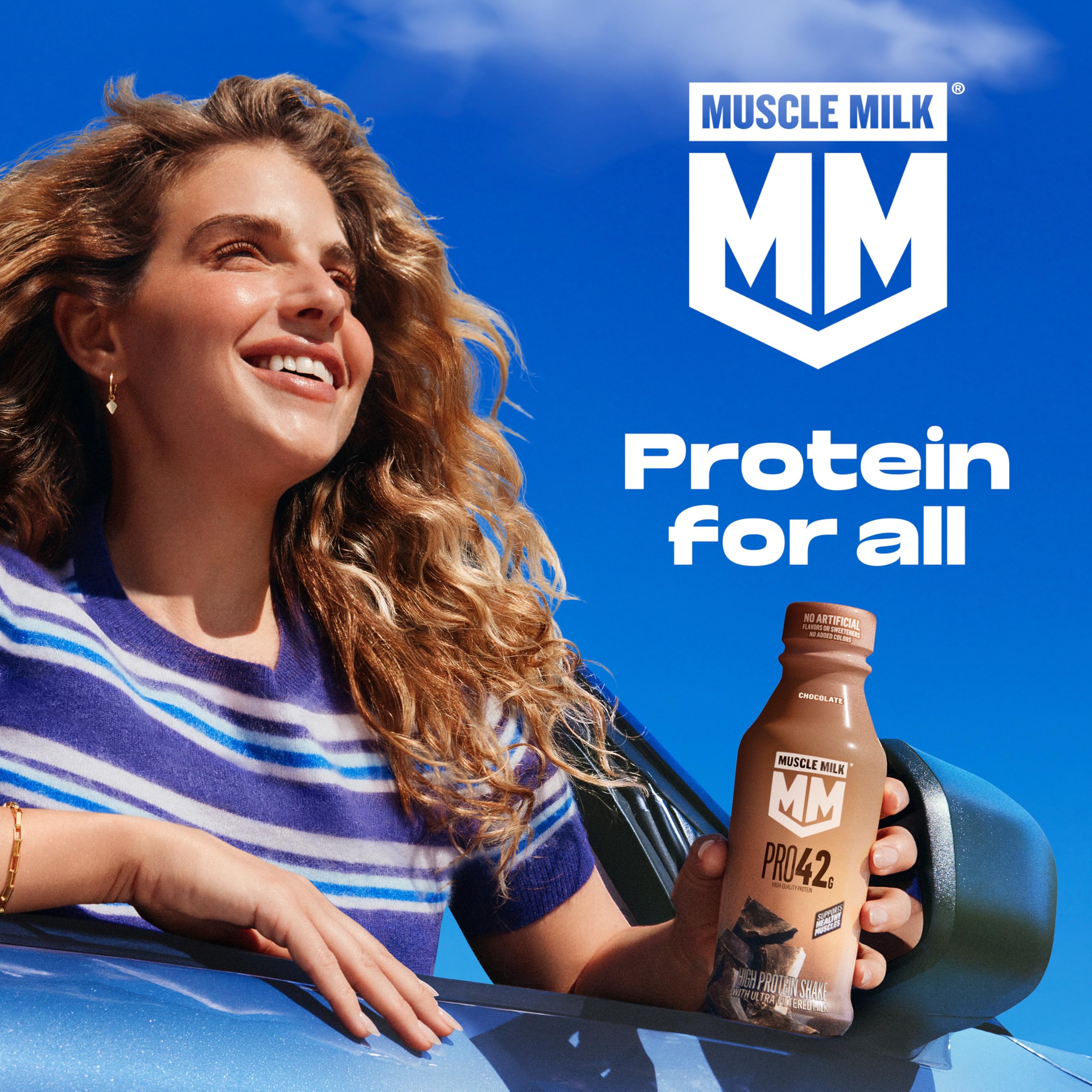 Muscle Milk en ambiente deportivo ideal para recuperación después de ejercicio