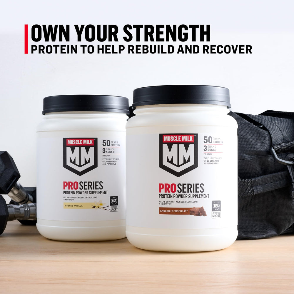 Muscle Milk en uso durante recuperación post-entreno, apoya el rendimiento