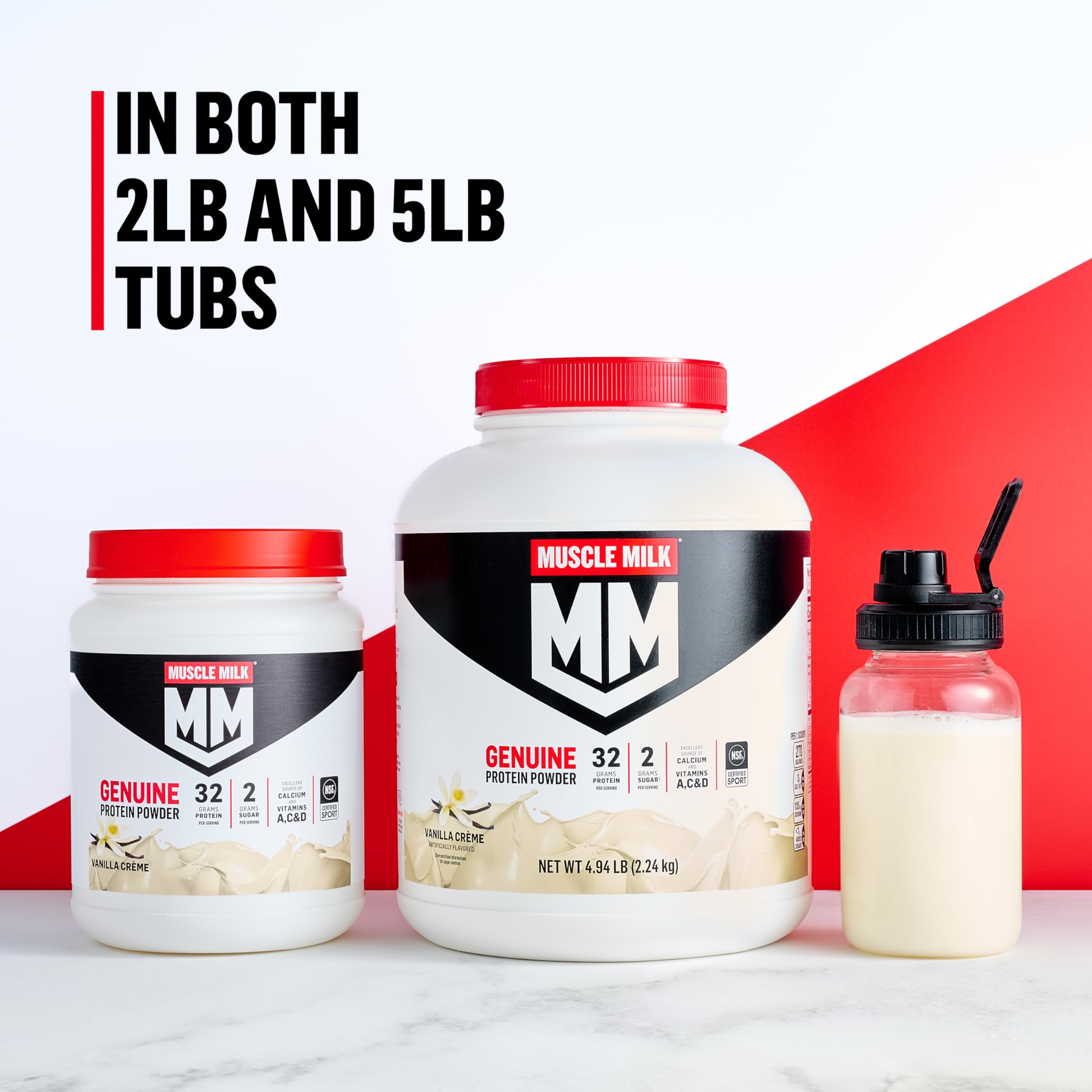 Muscle Milk en mesa de desayuno activo para comenzar el día con energía
