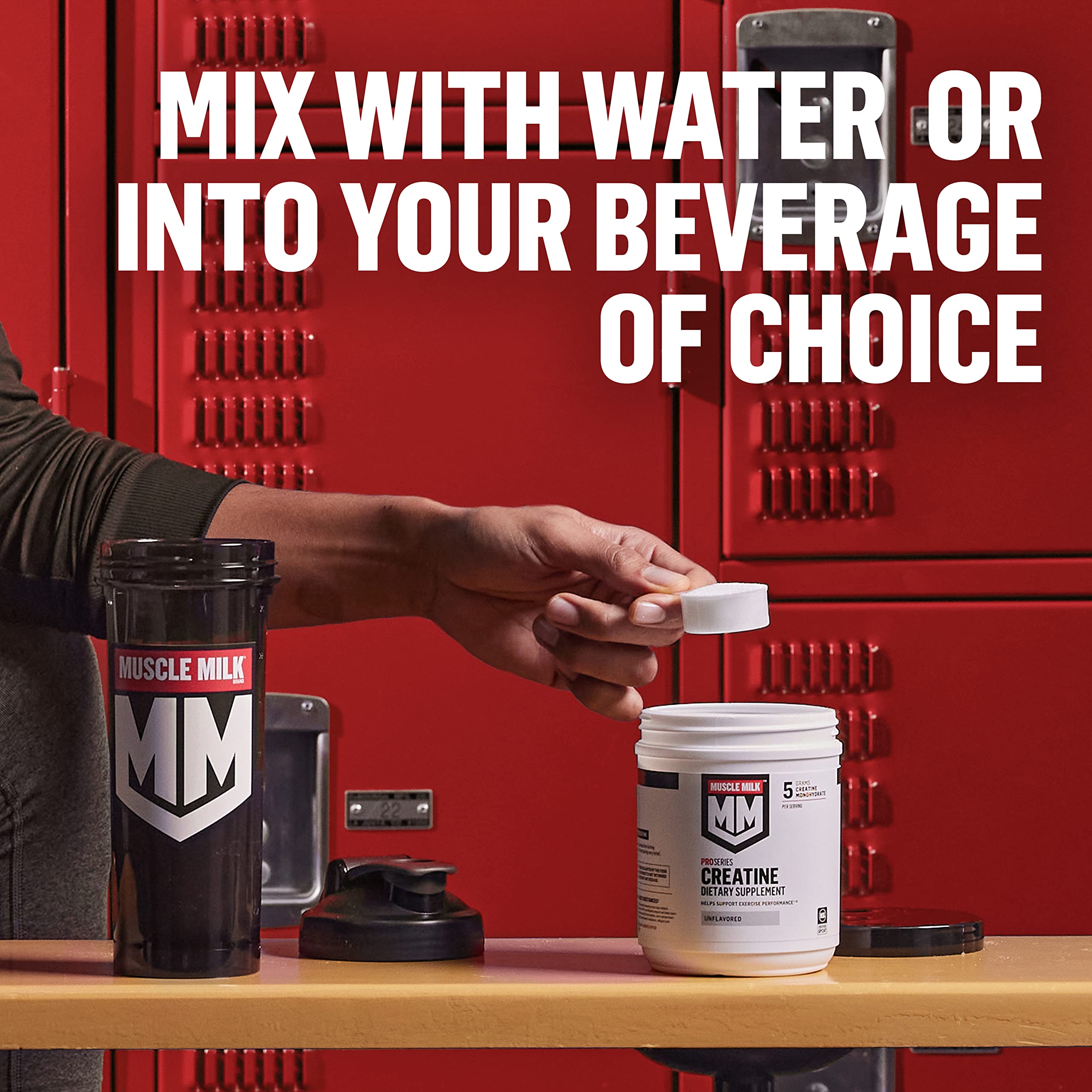 Muscle Milk etiqueta con sello NSF Certified for Sport, confianza y seguridad