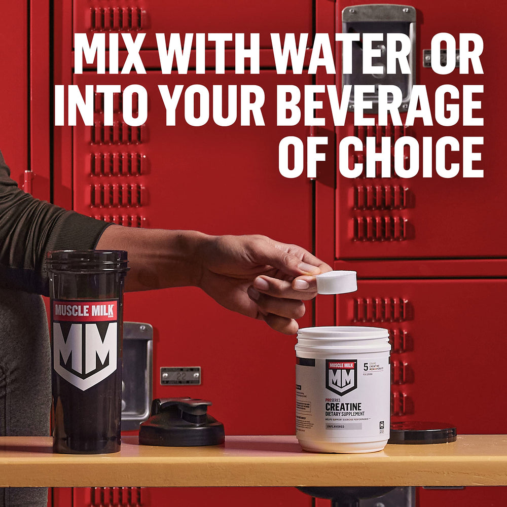 Muscle Milk etiqueta con sello NSF Certified for Sport, confianza y seguridad