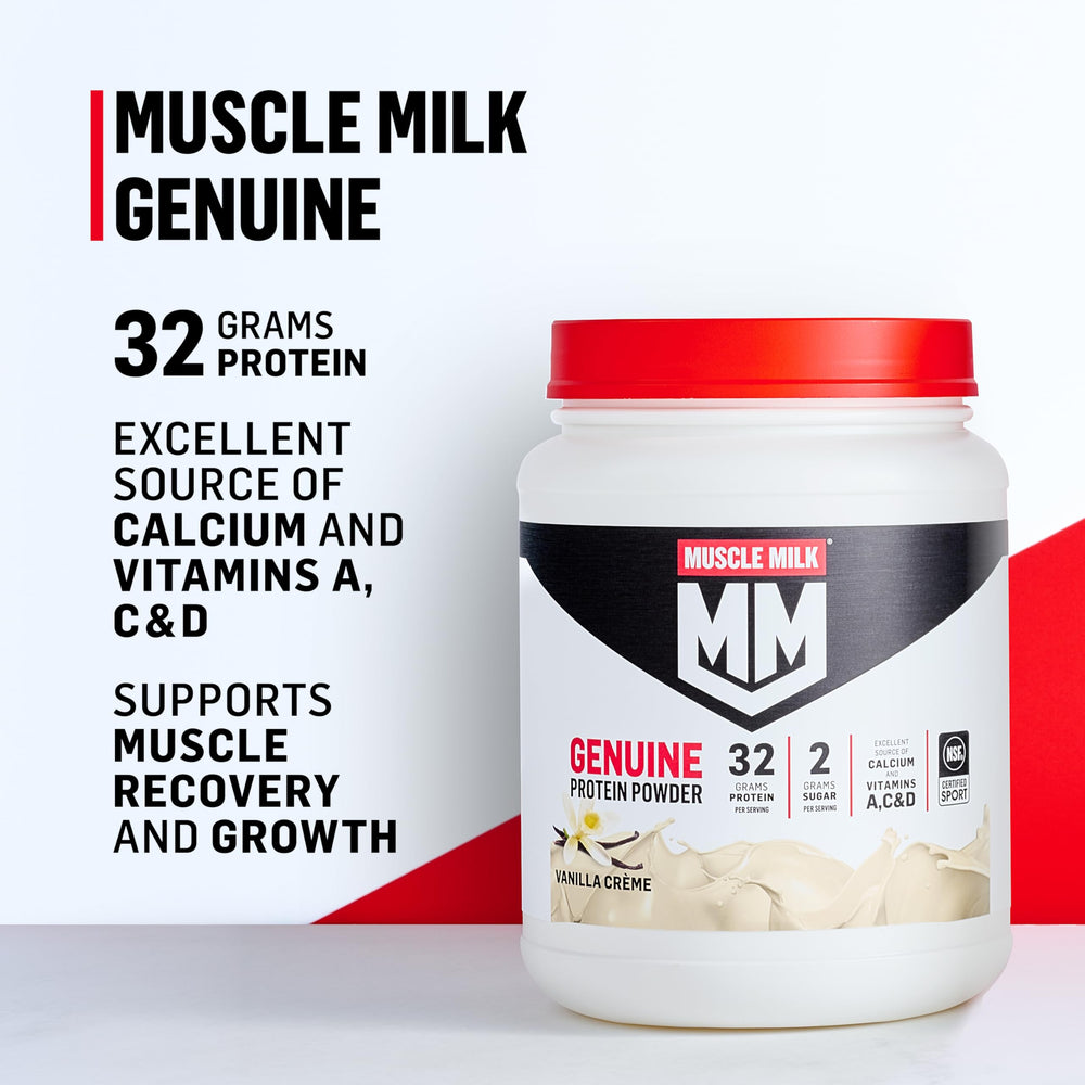 Muscle Milk cucharada con porción exacta para control de ingesta