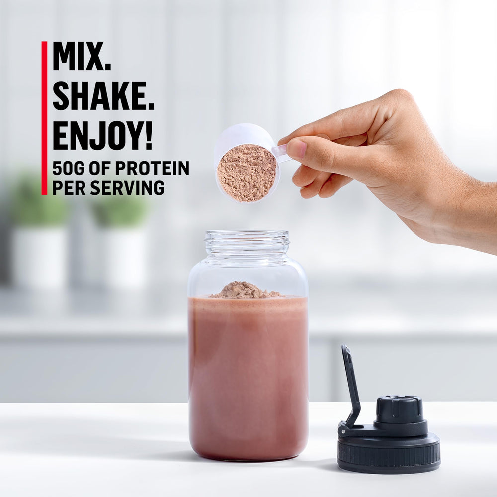 Muscle Milk batido en shaker listo para consumo tras el entrenamiento