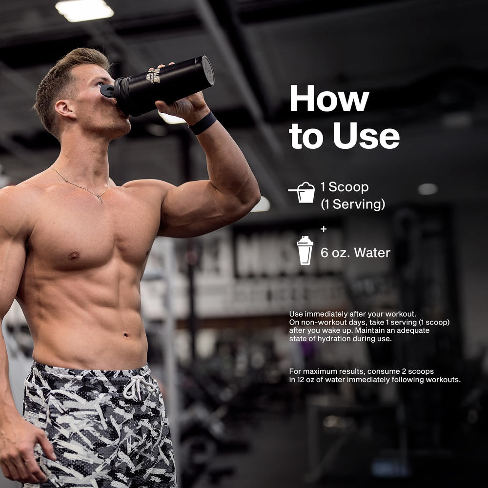 MuscleTech envase junto a una pesa para comparar tamaño y duración del producto