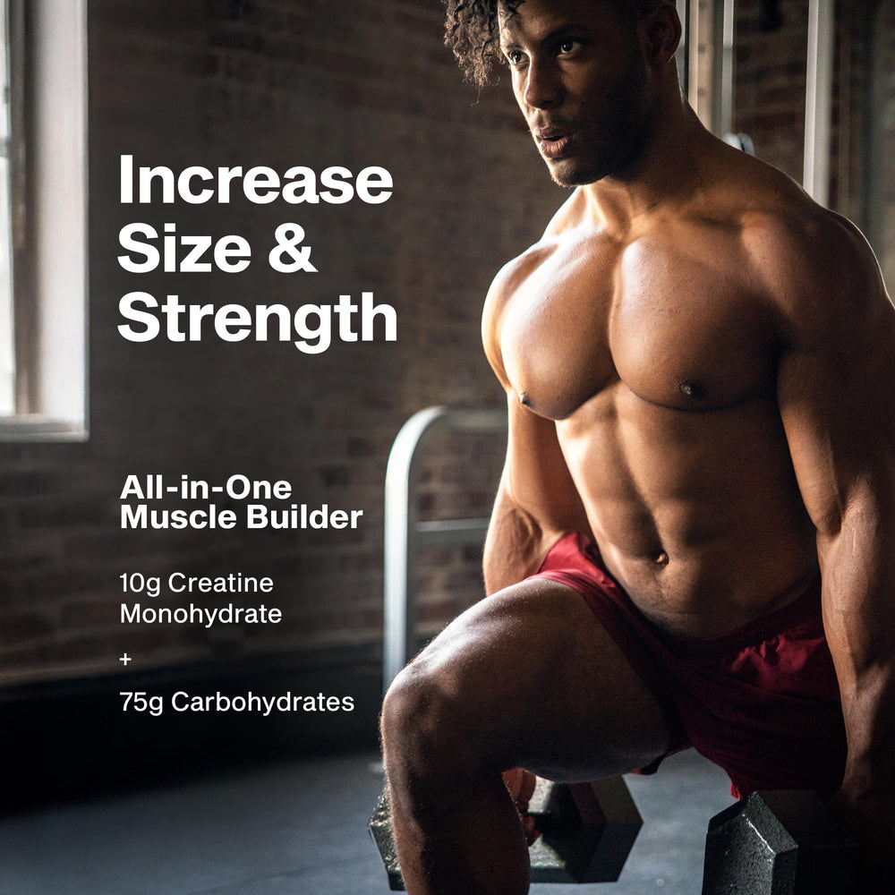 MuscleTech cucharada con polvo Cell‑Tech lista para mezclar, fácil dosificación