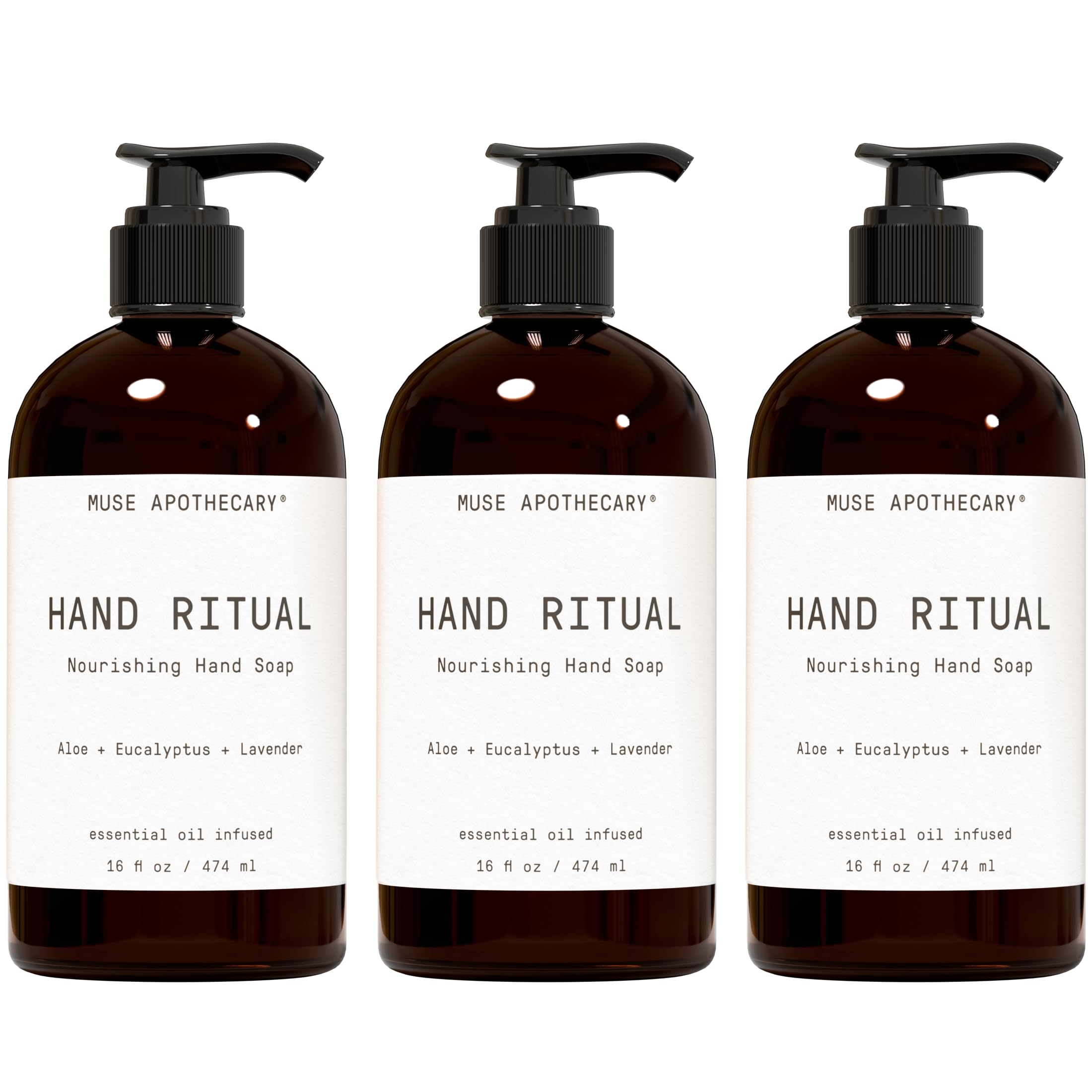 Muse Apothecary frente del envase mostrando diseño y tamaño práctico