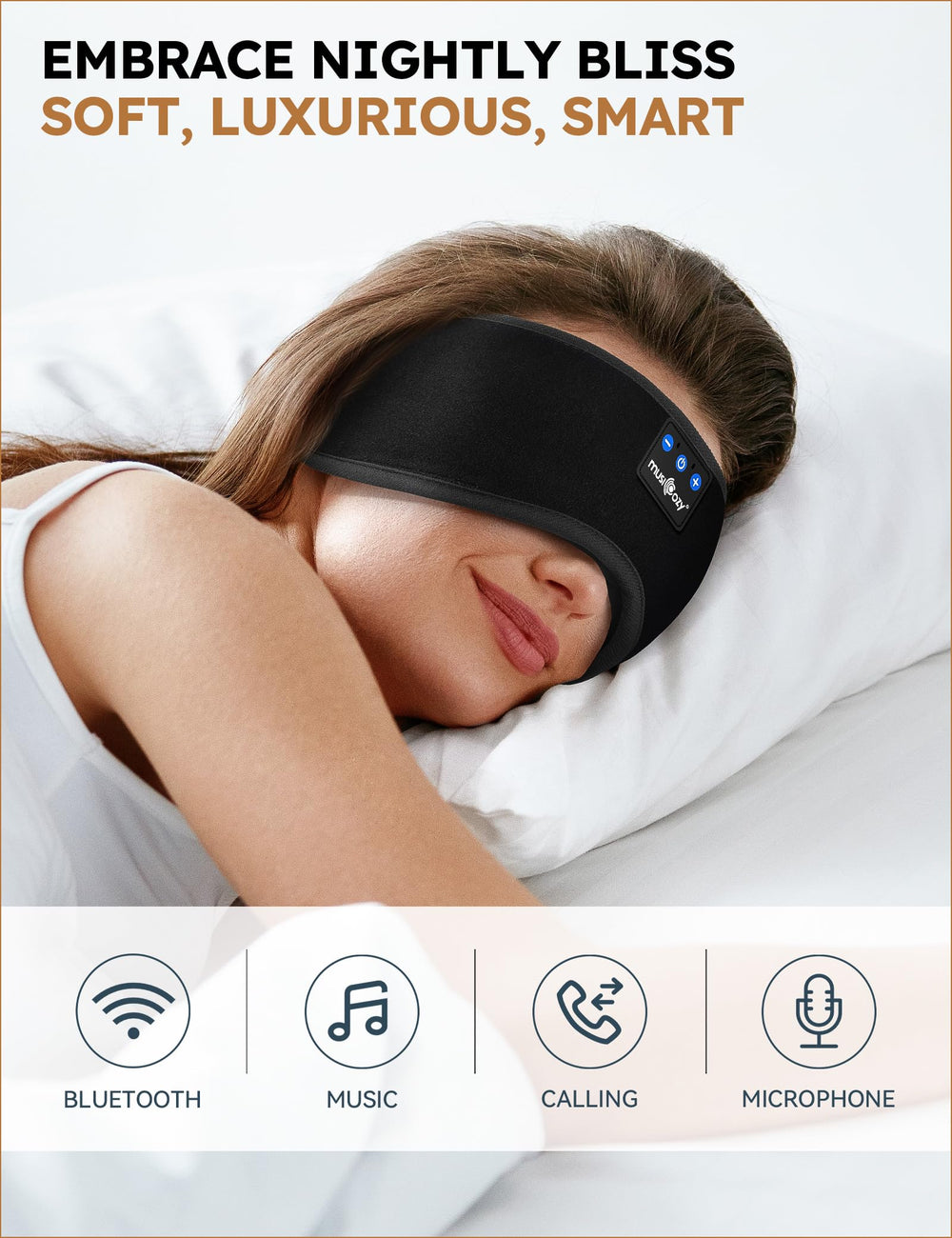 MUSICOZY detalle de textura de felpa suave para confort