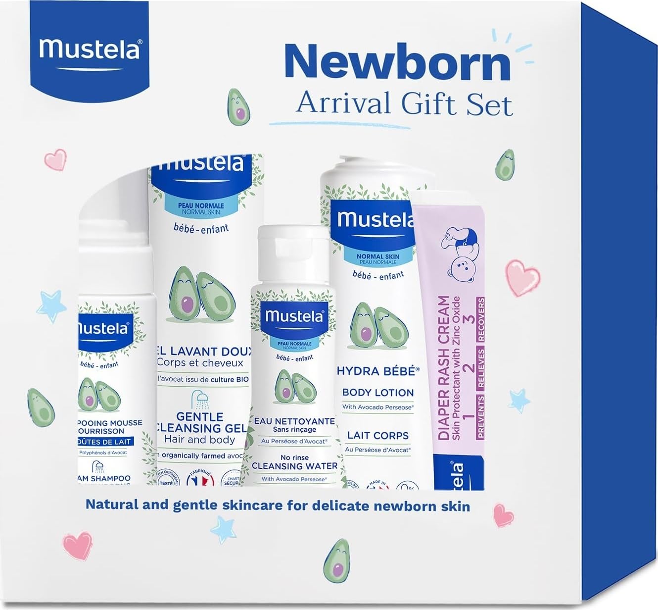 Mustela caja de presentación deluxe, regalo práctico para recién nacido