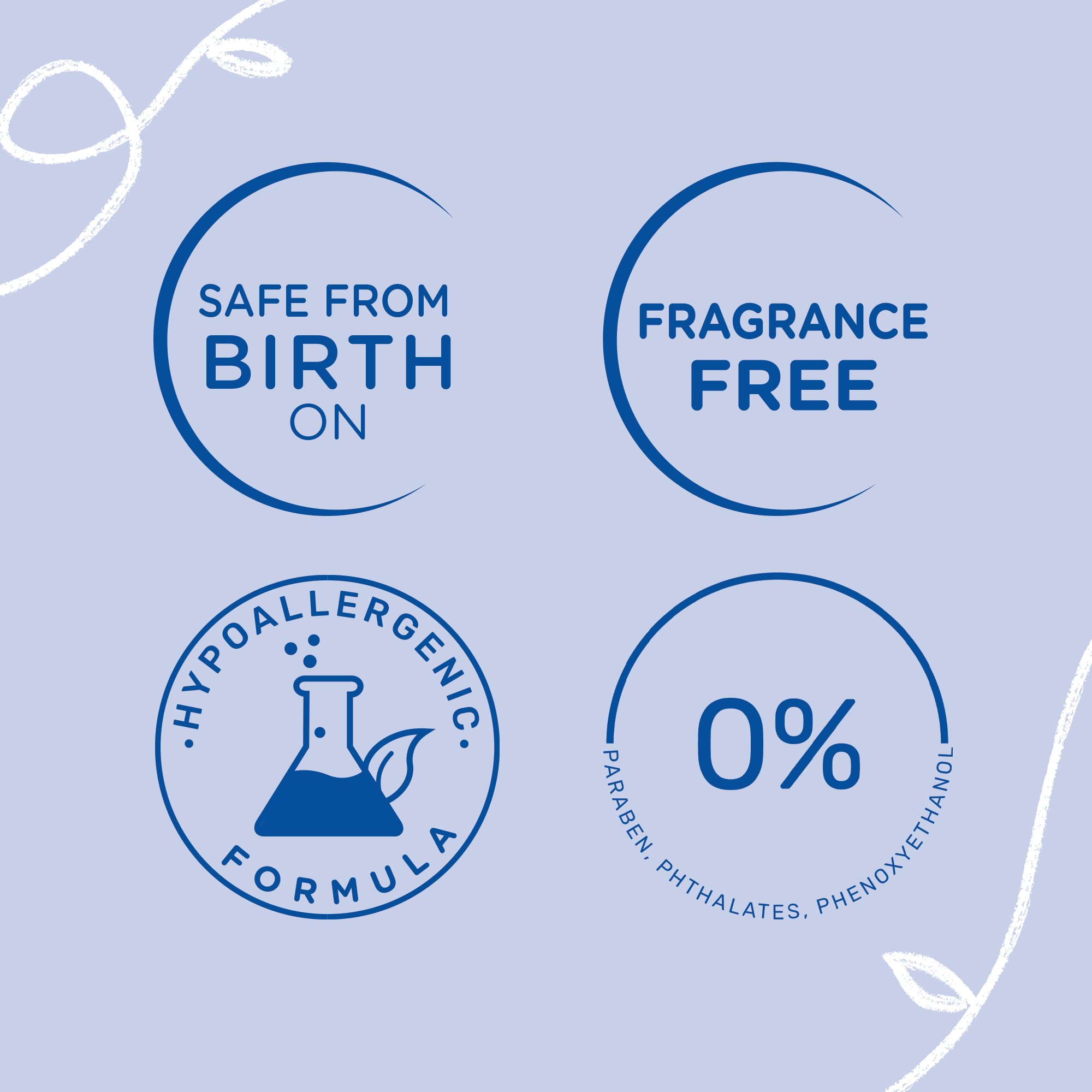 Mustela crema aplicada en cuero cabelludo del bebé, alivio de escamas