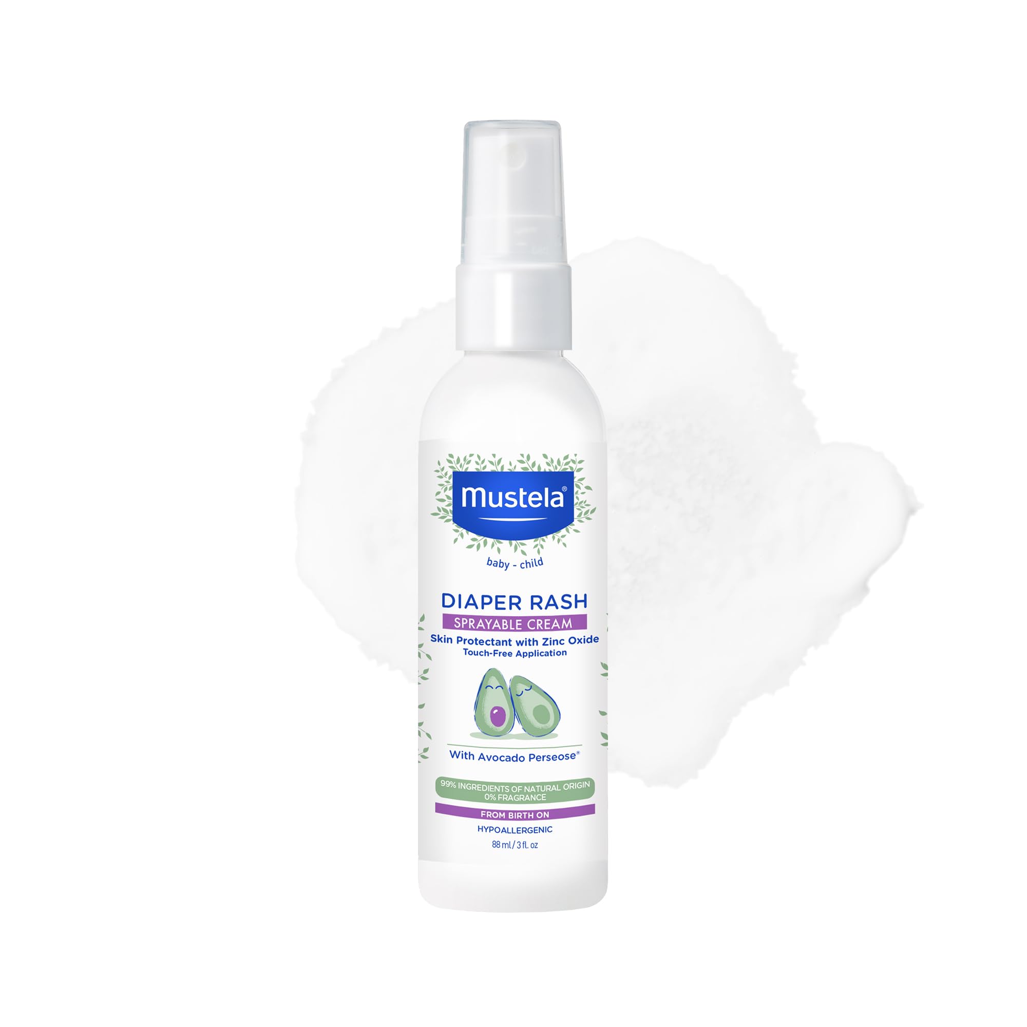 Mustela envase frontal mostrando etiqueta y beneficio protector