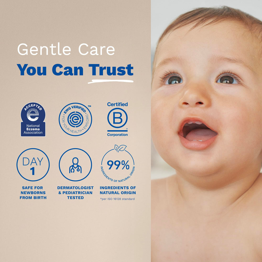 Mustela Stelatopia etiqueta de ingredientes destacando origen natural