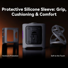 MUXNW funda de silicona protegiendo el cuerpo del ventilador contra golpes