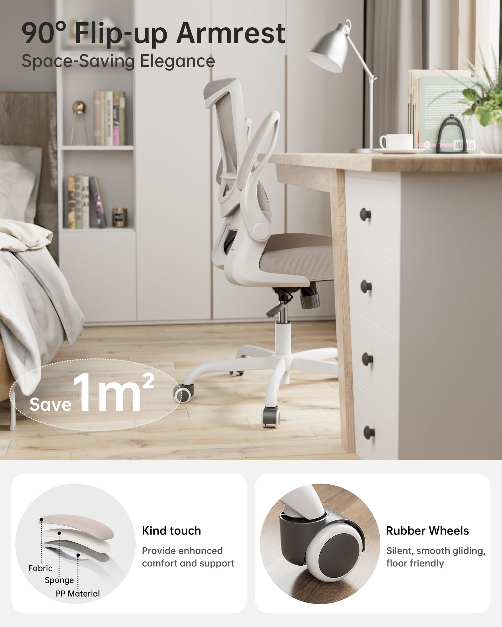 MUXX.STIL cojín lumbar ajustable mostrando su acolchado para mejor soporte