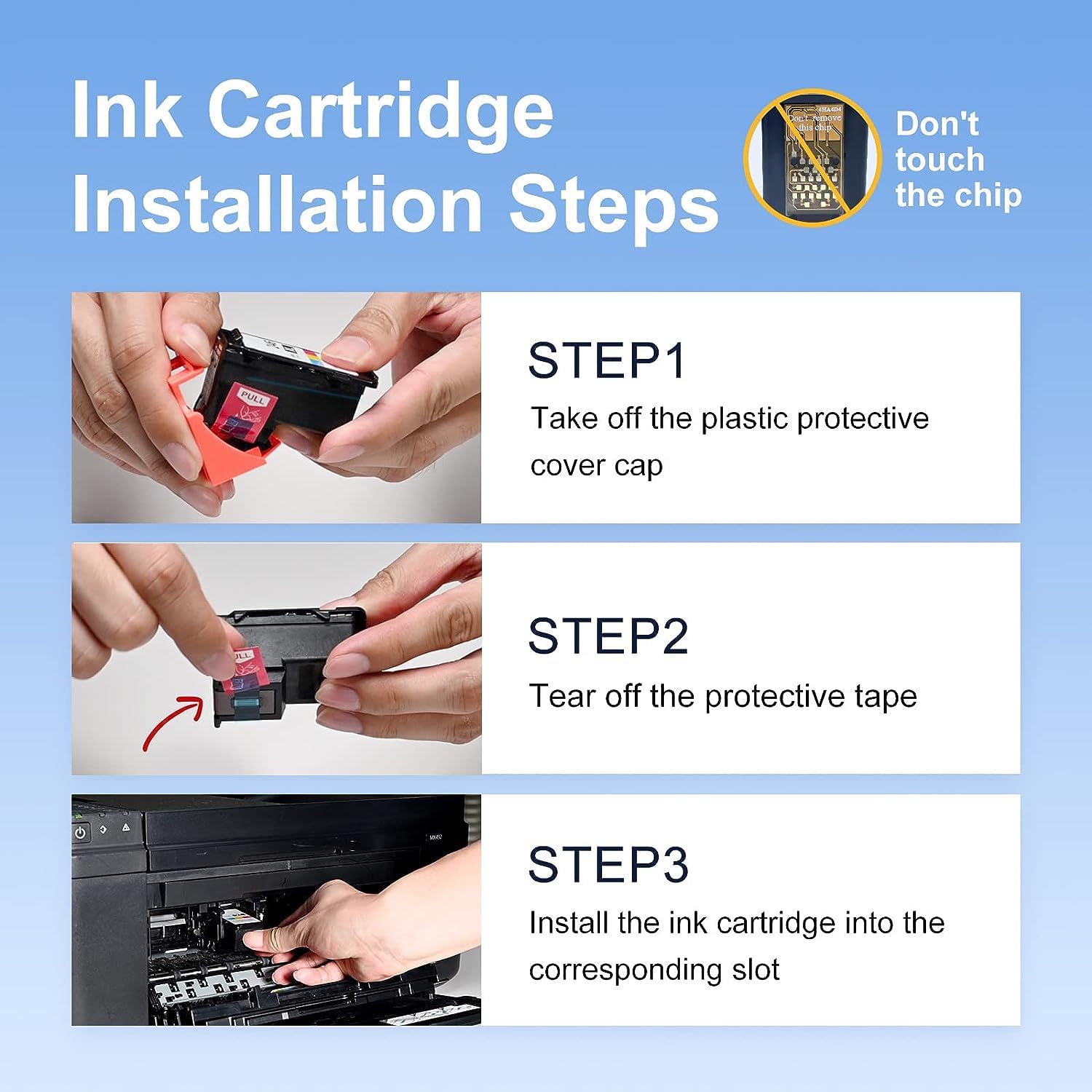 myCartridge SUPRINT comparación de tamaño con mano, fácil manejo