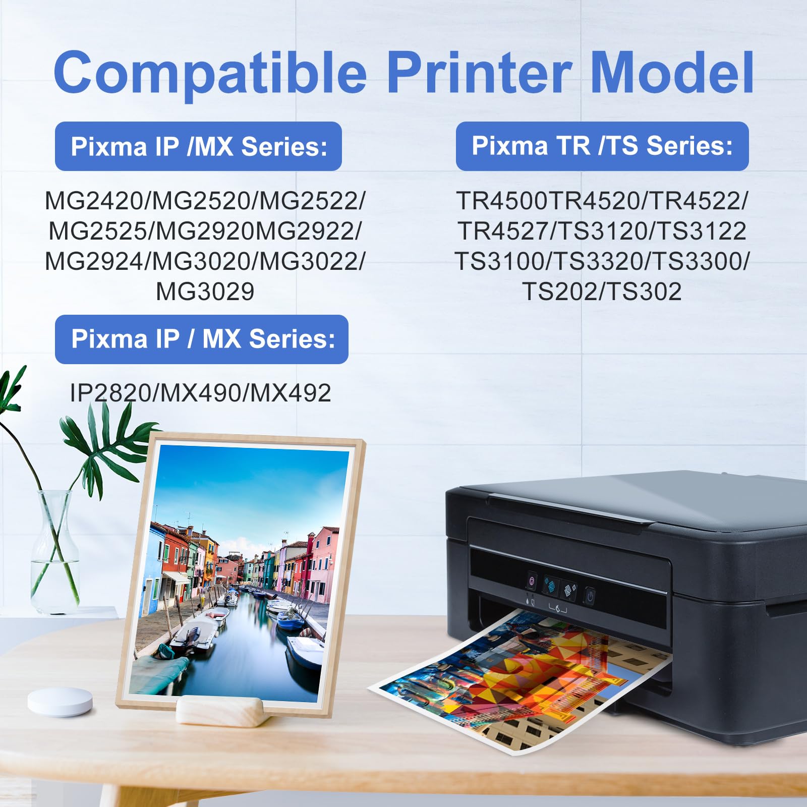 myCartridge SUPRINT etiqueta con información del modelo y garantías del producto