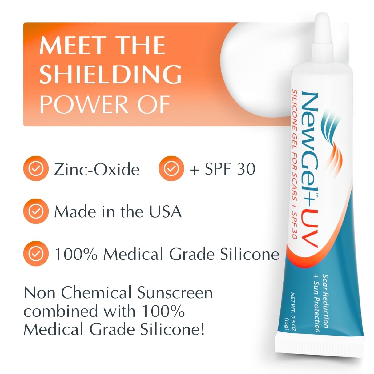 MyNewGel textura cremosa aplicada en piel que facilita la absorción y suavidad