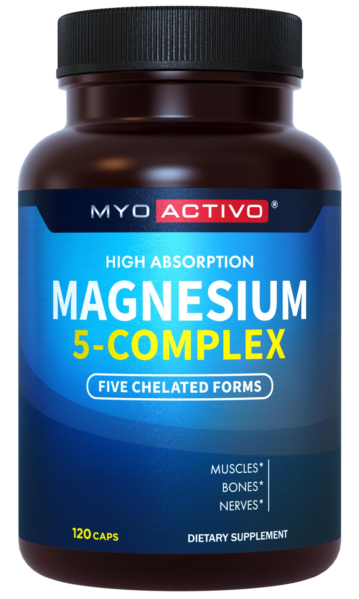 MyoActivo frontal del envase mostrando beneficio de alta absorción