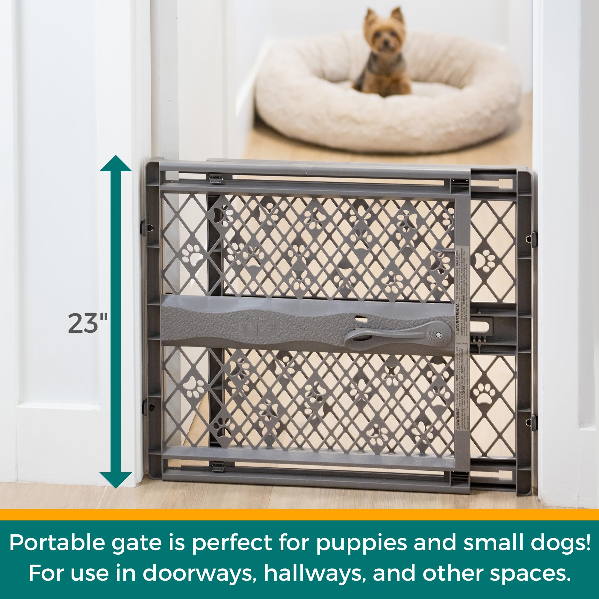 MYPET close-up of curved handle for comfortable grip and easy installation