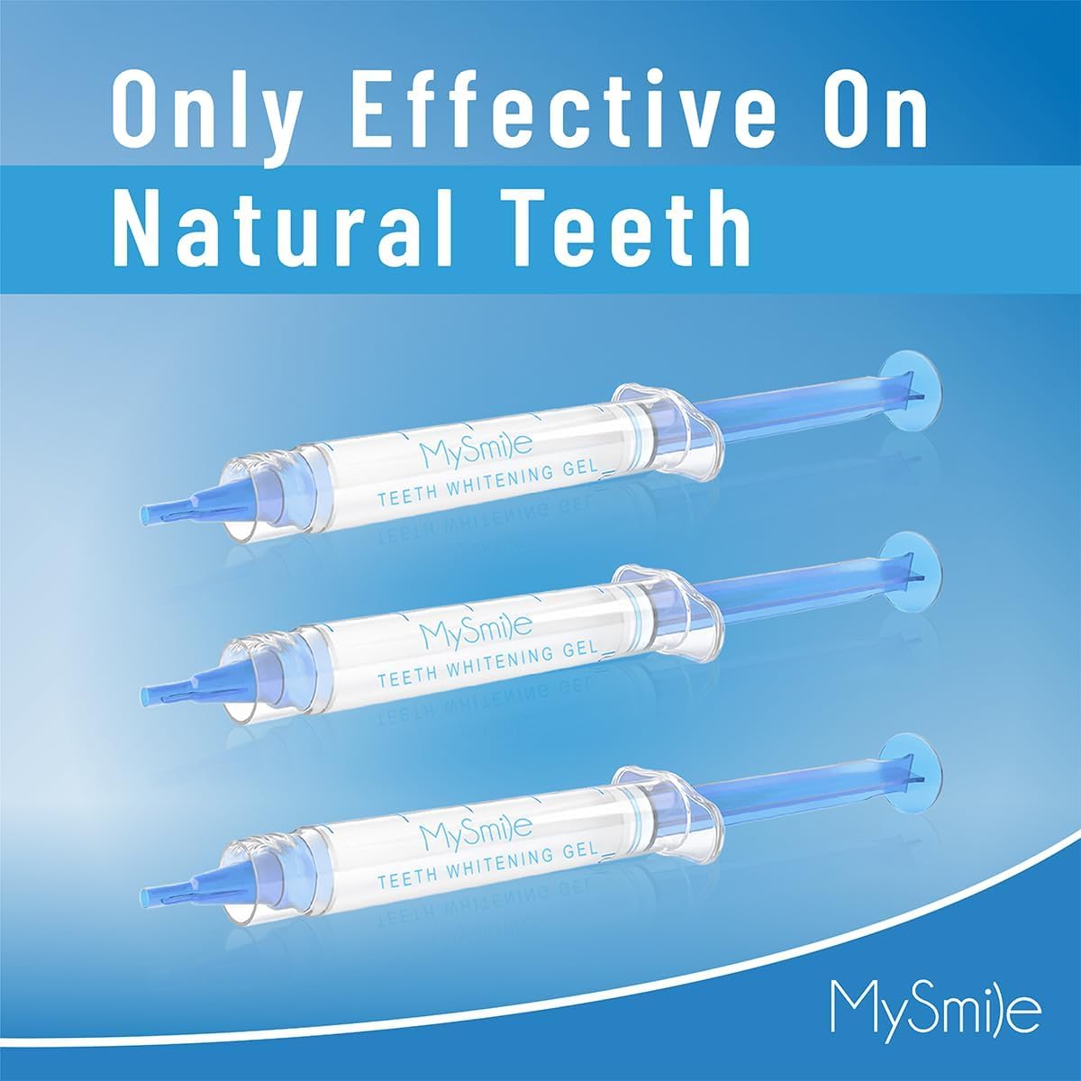 MySmile tamaño del kit comparado con una mano para referencia de escala