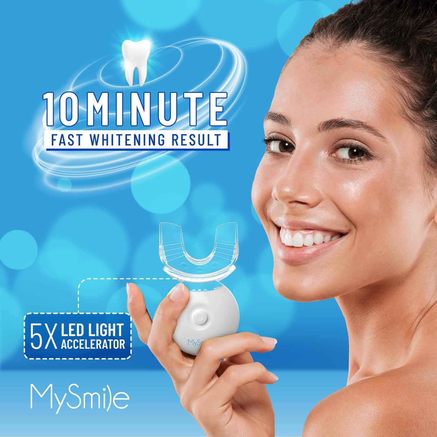 MySmile contenidos del kit dispuestos sobre mesa para mostrar lo incluido